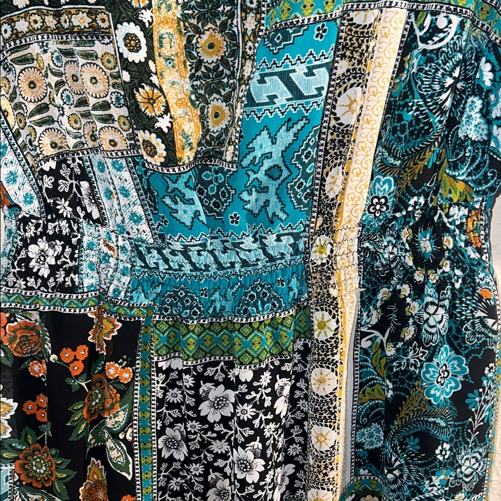Enfocus Studio Multicolor Patchwork Top - Picture 3 of 9